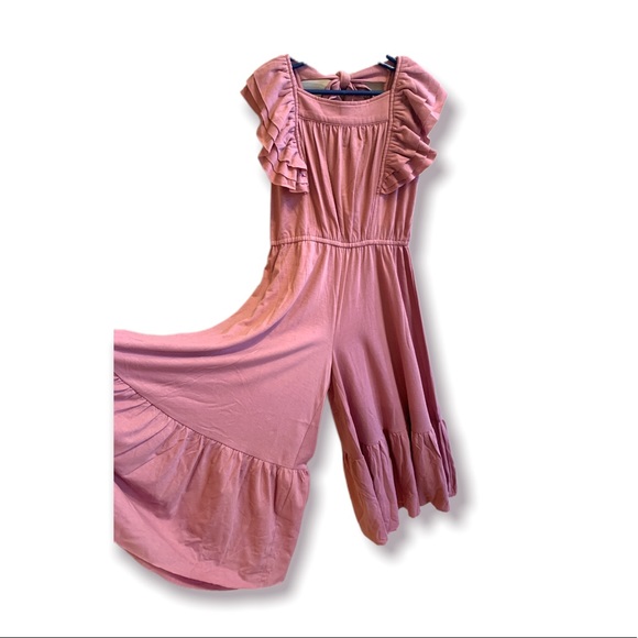 Joyfolie Sylvi Jumpsuit Romper, Rose Pink Dusty Orchid, girls 7, New with Tags - Picture 6 of 8
